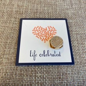 KEEP Collective Round Pave Disc Gold Charm